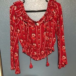 Floral crop top